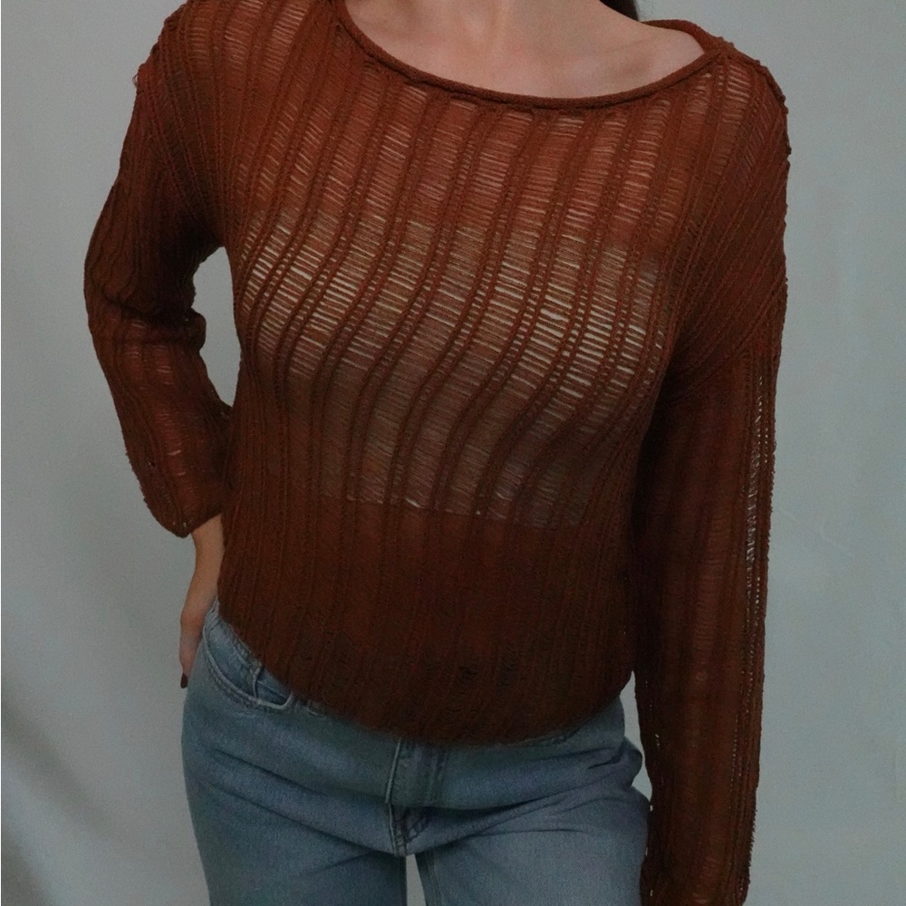 Crochet Top in Copper